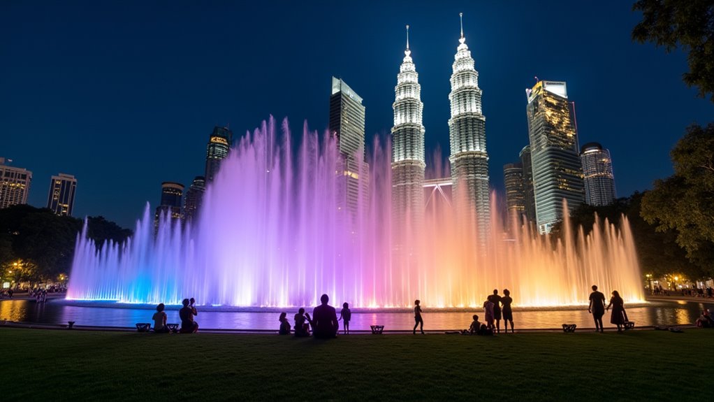 klcc park musical fountain shows