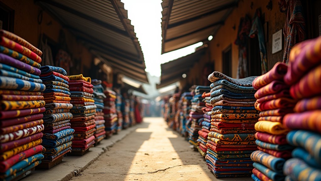 labyrinth of vibrant market stalls