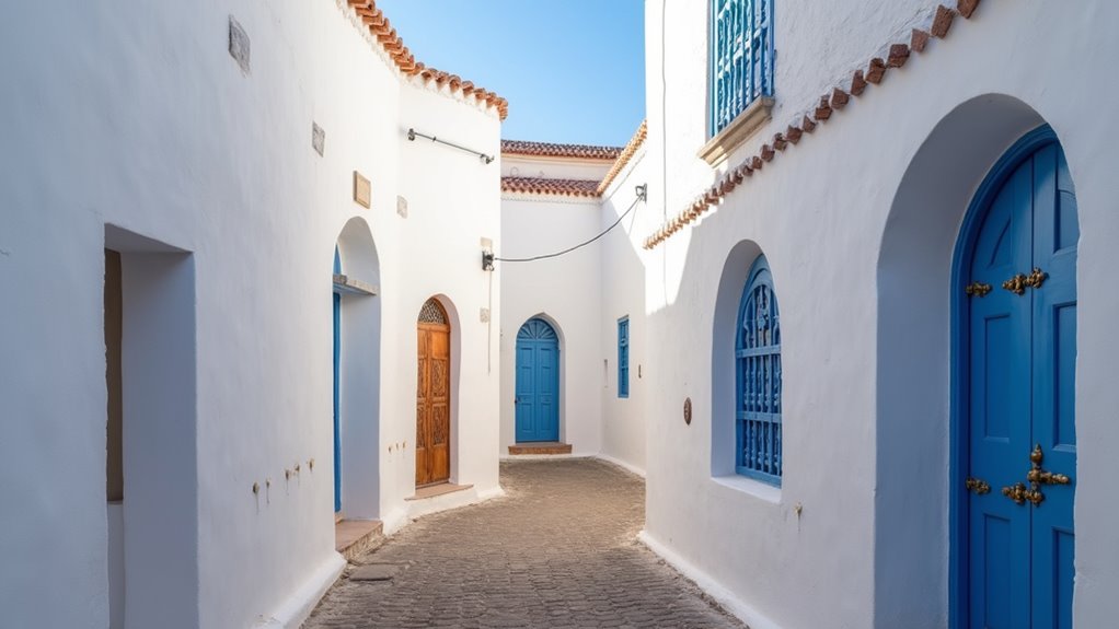 labyrinth of whitewashed alleys