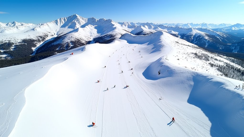 large ski terrain high altitude