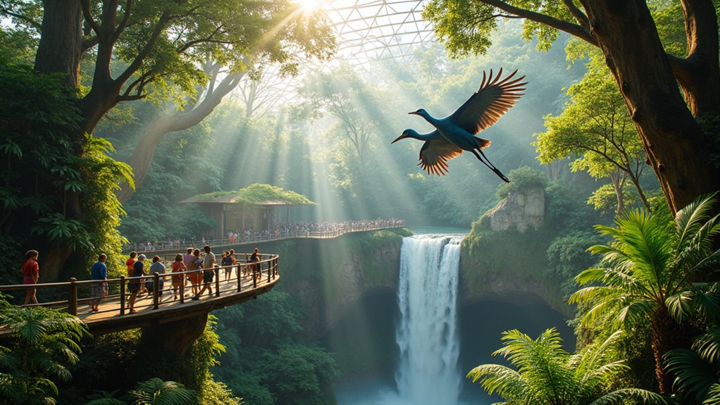 largest free flight aviary experience