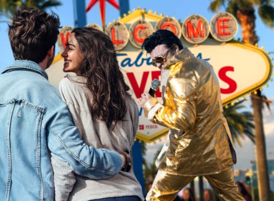 Las Vegas: Gold Elvis Vow Renewal or Wedding at Welcome Sign - Breaking Down the Experience: What to Expect