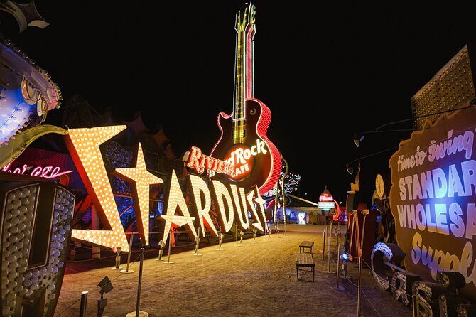 Las Vegas Night Flight by Helicopter with Neon Museum Admission - Detailed Itinerary Breakdown