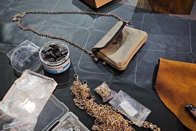 Leather Handbag Sip and Stitch at Rob Hall Design Studios - What You Can Expect During the Workshop
