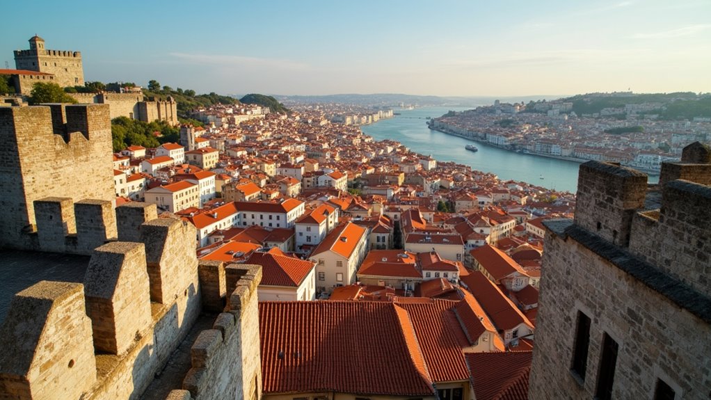 lisbon castle with panoramic views