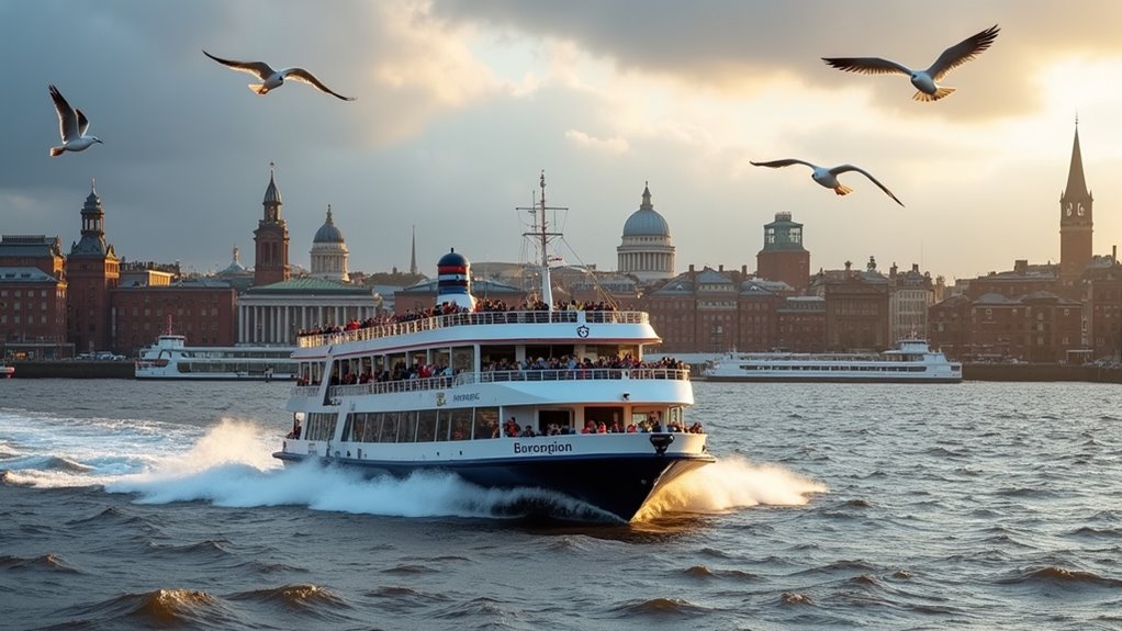 liverpool waterfront ferry views