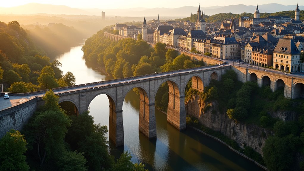 luxembourg s iconic stone bridge