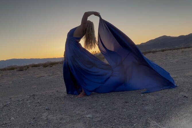 Luxurious and Empowering Flying Dress Photoshoot