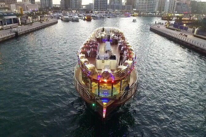 Luxury Dhow Dinner Cruise at Dubai Marina with Dinner & Transfers - The Itinerary in Detail