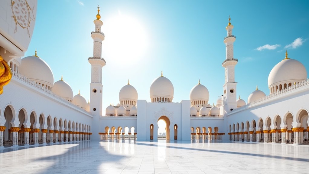 majestic mosque with luxurious details