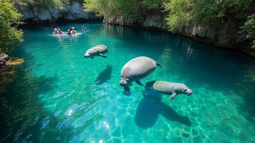 manatees springs viewing wildlife
