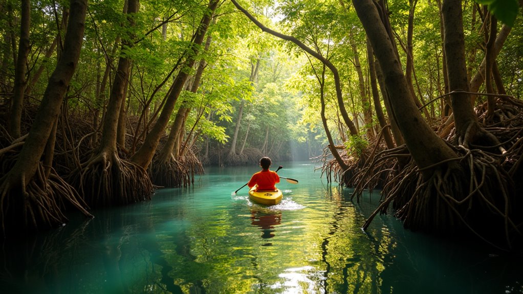 mangrove kayaking wildlife tour