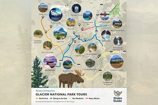 Many Glacier Self-Guided Audio Tour in Glacier National Park - The Itinerary: A Detailed Look at Each Stop