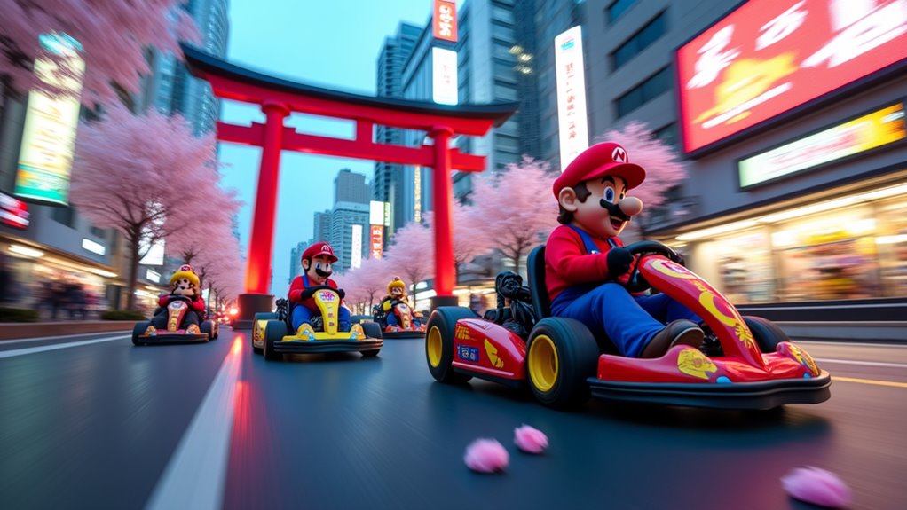 mario themed tokyo street race