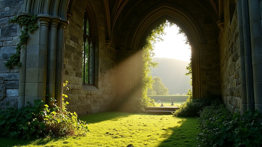 medieval abbey scenic ruins