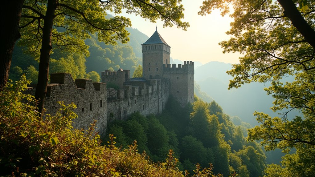 medieval castle ruins exploration