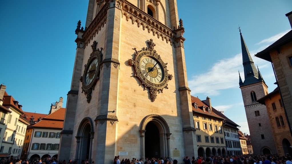 medieval clock show bern