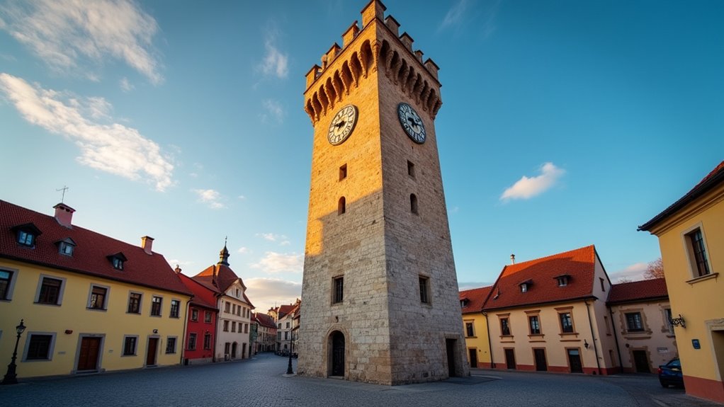 medieval clock tower views