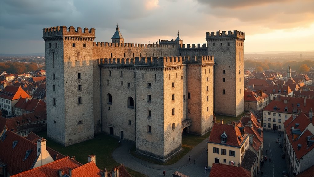 medieval fortress with panoramic views