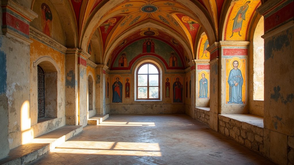 medieval frescoes and artifacts
