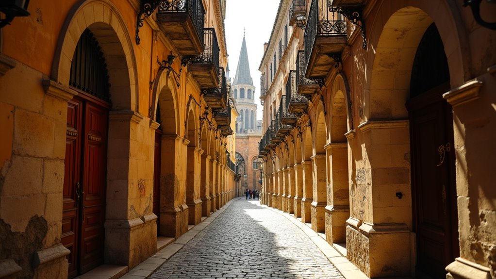 medieval towers and historic sites