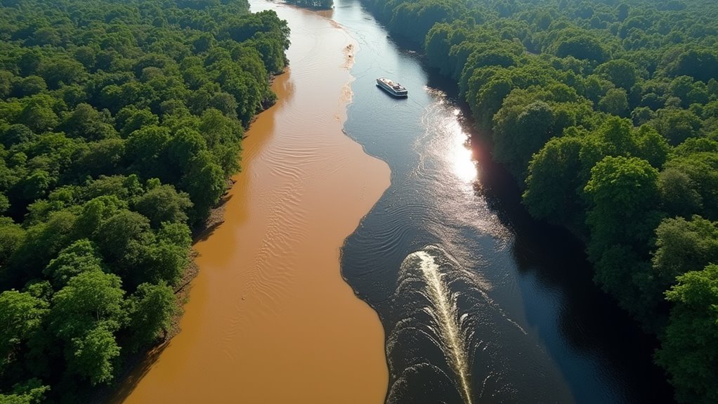 meeting of rivers contrast