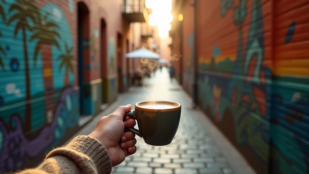 melbourne street art coffee