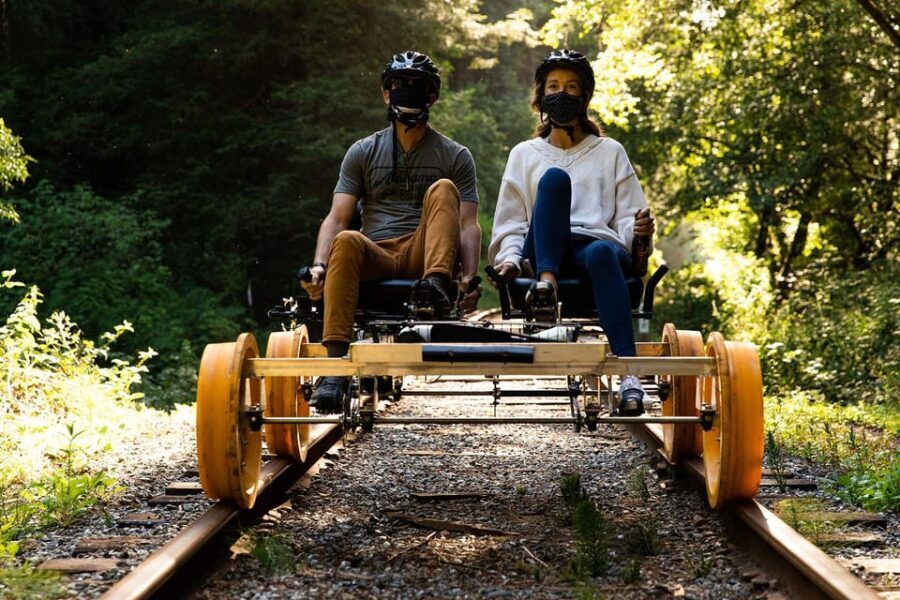 Mendocino County: Moonlight Railbike Tour