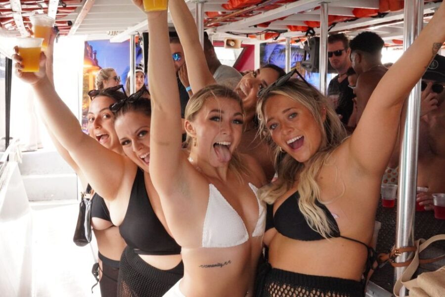 Miami: Boat Party with Live DJ, Unlimited Drinks, and Food - The Contests, Music, and Atmosphere