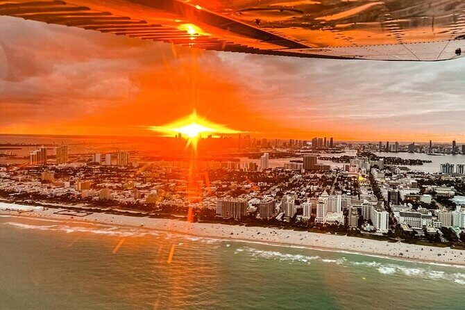 Miami: Romantic Sunset Private Airplane Tour with Free Champagne - Practical Details