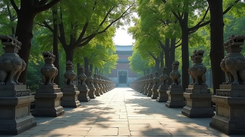 ming mausoleum sacred path