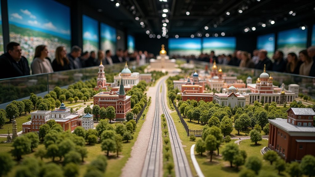 miniature russia landscape exhibit