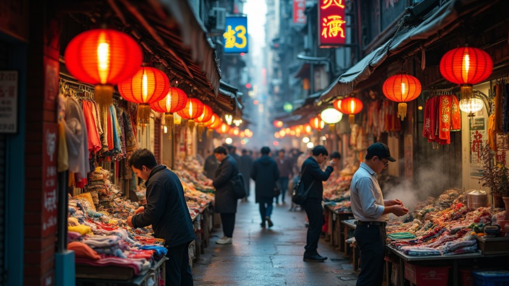 mong kok street market shopping