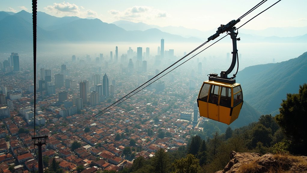 monserrate cable car journey