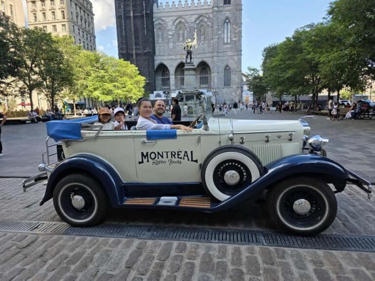 Montreal: Unforgettable Guided Tour in a Vintage 1930s Convertible Car - FAQs
