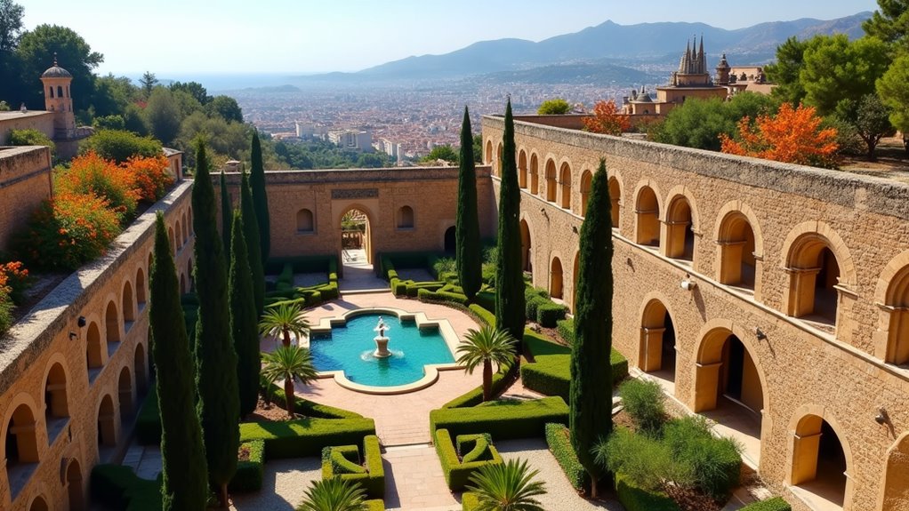 moorish fortress gardens views