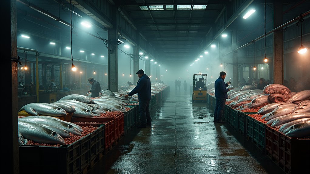 morning fish market auction