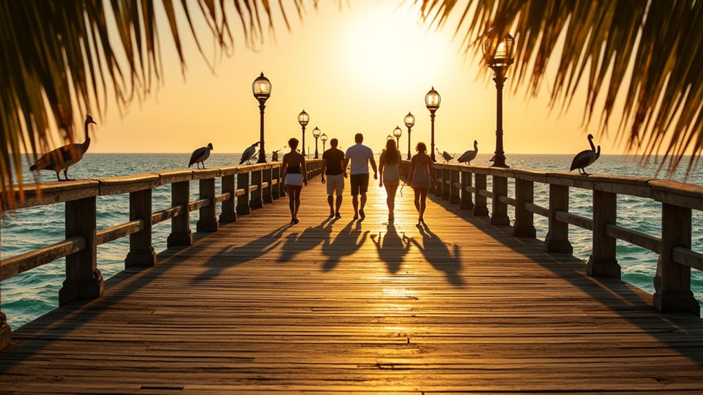 naples pier sunset views