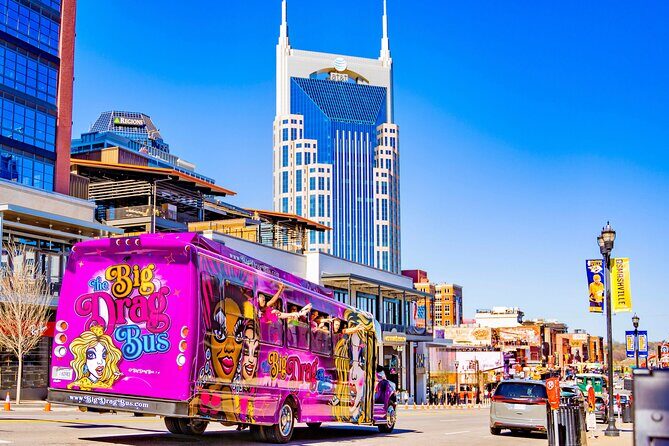 Nashville Party Bus with Drag Queen Hosts & Live Performances - The Authentic Nashville Vibe on a Moving Stage