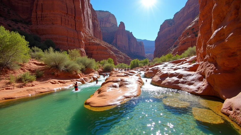 natural water slide adventure