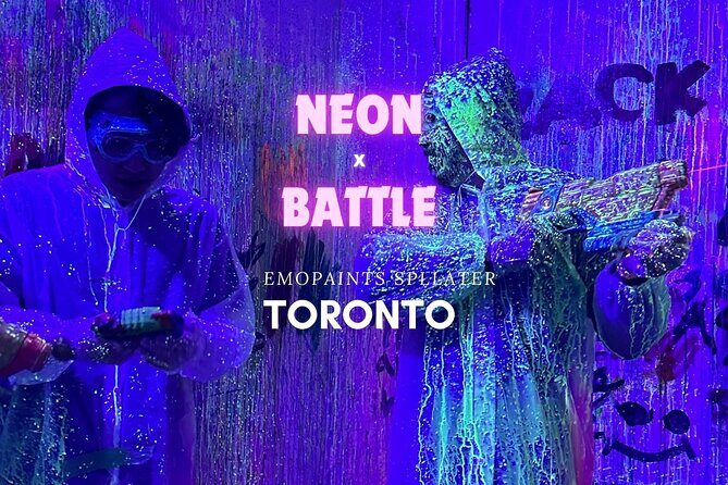 Neon Battle Splatter Painting in Toronto - What Does the Tour Include?