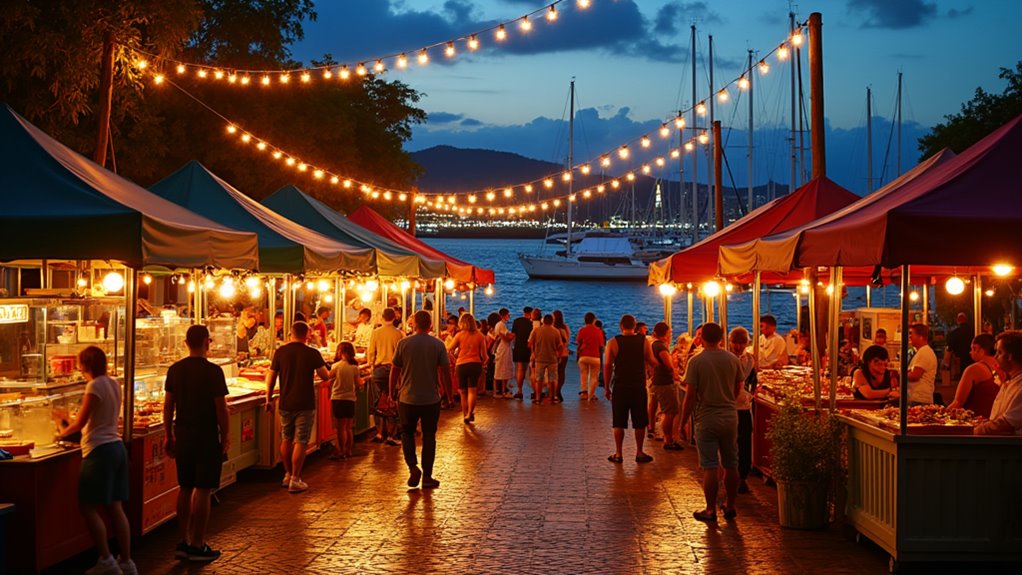 night markets and waterfront dining
