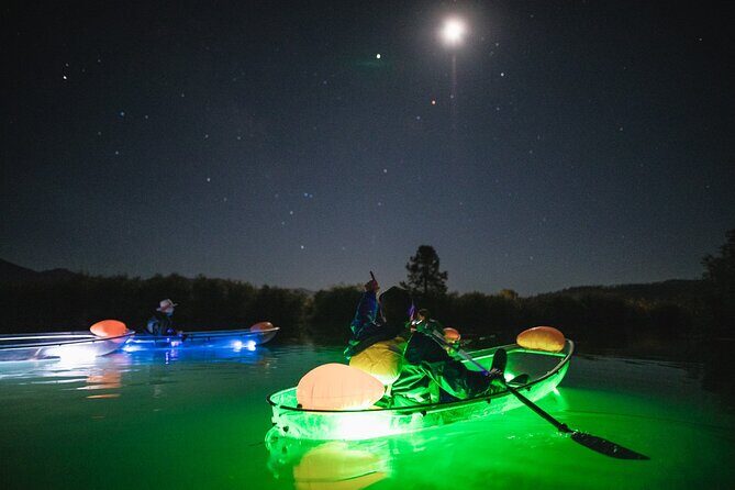 Nighttime LED Stargazing Clear Kayak Tour on Lake Tahoe - The Itinerary in Detail