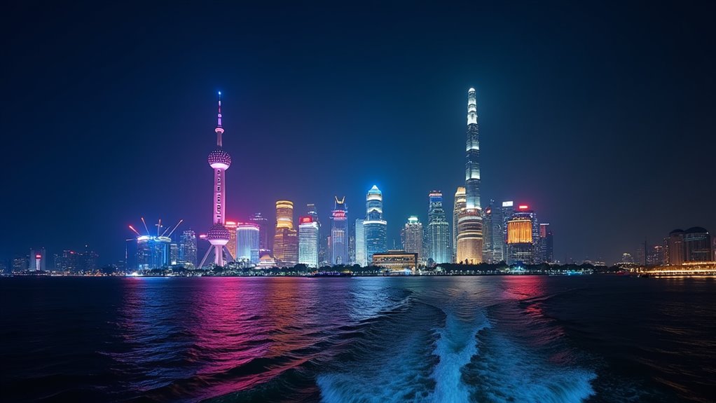 nighttime shanghai river cruise