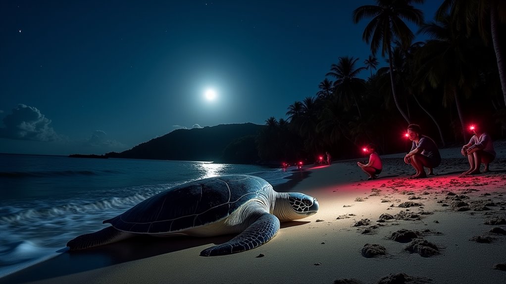 nighttime turtle watching experience