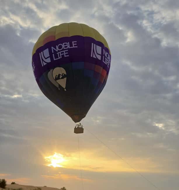 Noble Life Sunrise Hot Air Balloon Ride Over Dubai Desert - What’s Included & What’s Not