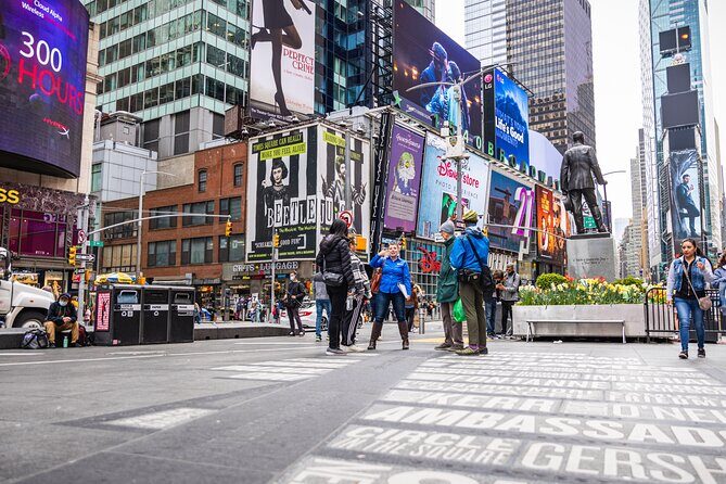 NYC: Broadway Behind The Scenes Including Studio Visit - Walking Through Times Square and Duffy Square