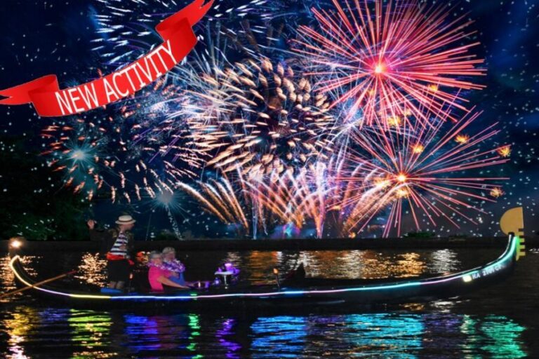 Oahu: Fireworks Cruise - Ultimate Luxury Gondola with Drinks - Itinerary and What to Expect