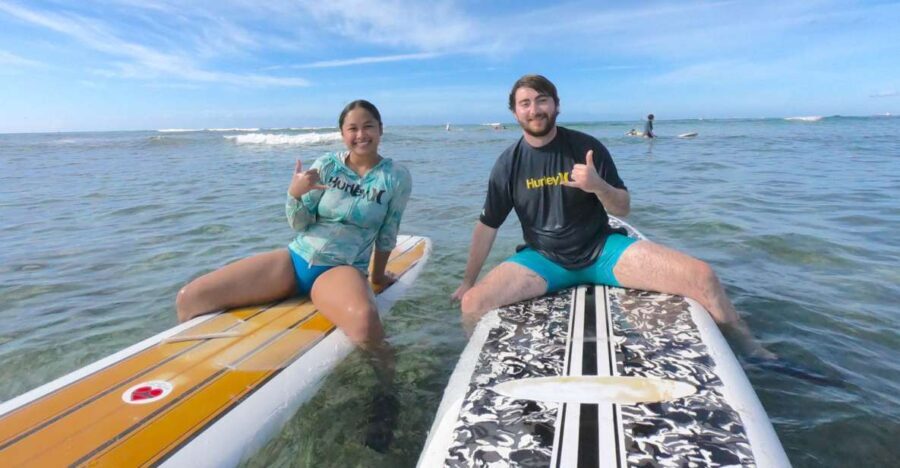 Oahu: Surfing Lessons for 2 People - The Learning Curve and the Water Experience