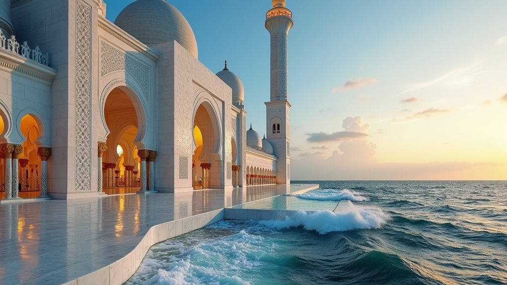 oceanfront mosque tower